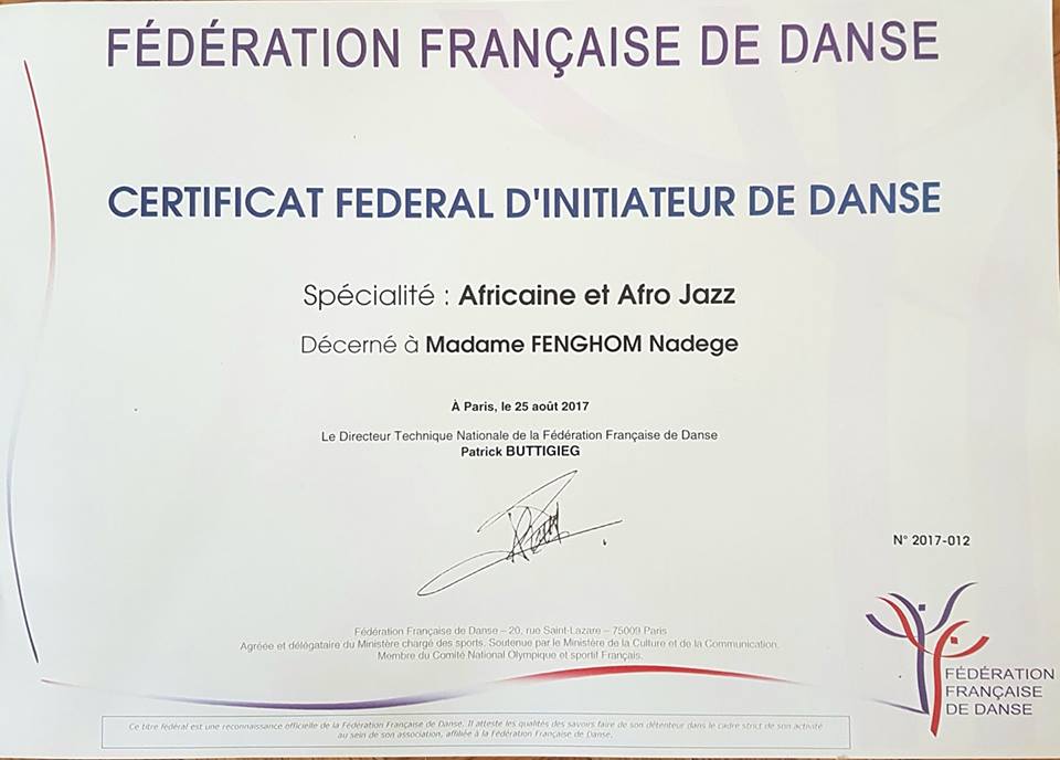 diplôme danse animateur spécialisé